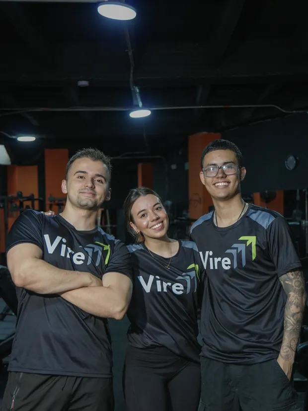 Emmanuel, Michell y Kevin, fundadores de VIRE